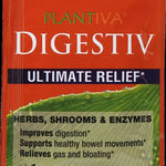 The front side of an orange-colored  Digestiv packet